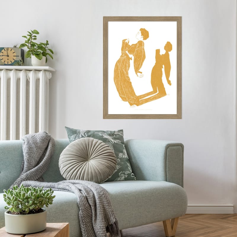 Jlr Dancing No. 5 by Jenny Liz Rome Wood Framed Wall Art Print