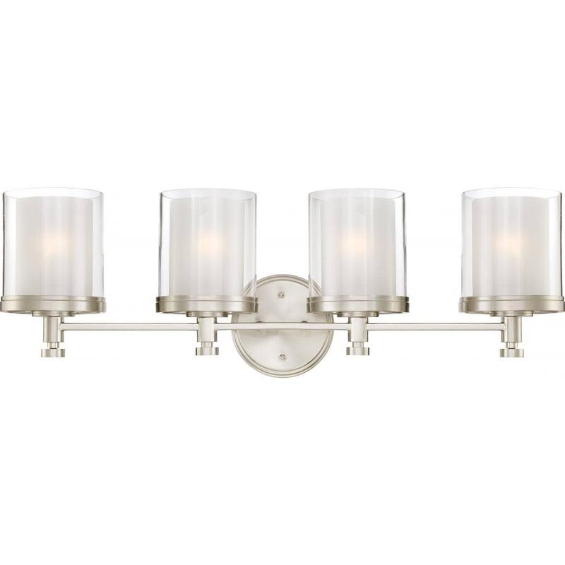 Nuvo Lighting 60/4644 Decker 4 Light 29-3/4" Wide Bathroom Vanity - Brushed Nickel