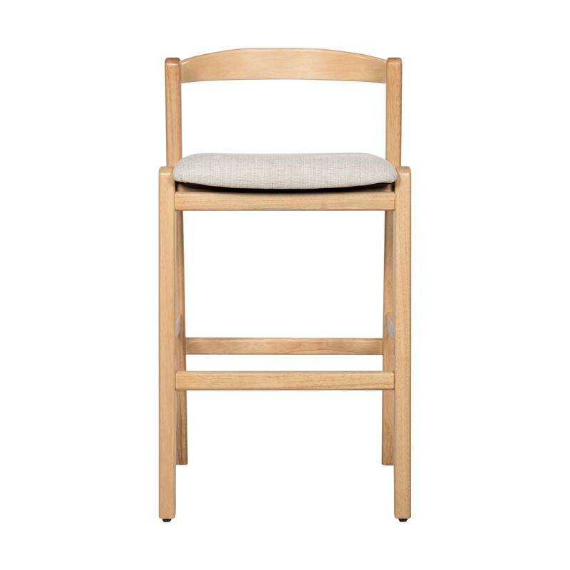 Set of 2 Indoor Rubberwood Barstools