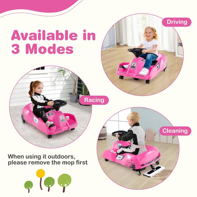 Kids 12V Ride on Car with Remote Control, Anti-Rollover Wheels Horn and USB Connectivity - 31" × 18" × 14" (L × W × H)