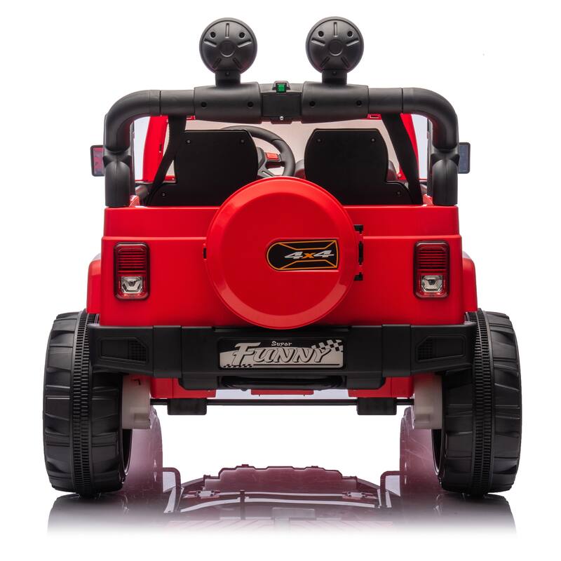 24V Kids Ride On Electric Car W/Parents Control,Seat width 20in,2WD,Rear suspension,Trunk storage,for Kids Aged 3-8