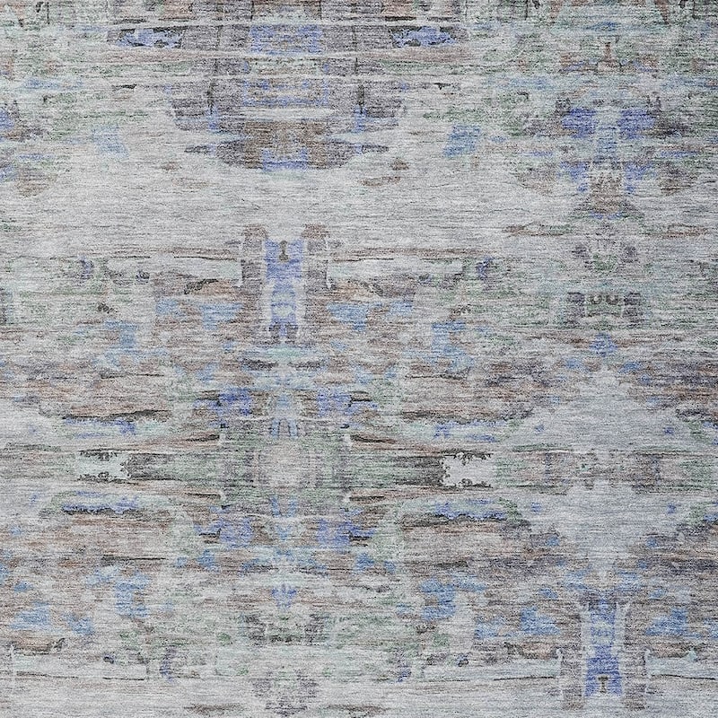 HomeRoots Abstract Transitional Rectangle Outdoor Rug