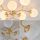 preview thumbnail 12 of 22, 38.5" Mid Century Semi Flush Mount Ceiling Light Modern Sputnik Chandelier