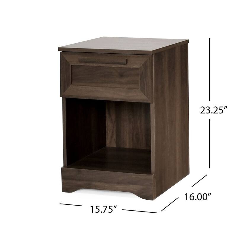 Modern Design 1-Drawer Nightstand by Christopher Knight Home