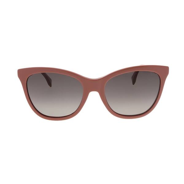Shop Fendi Ff0200 S 04xn Pink Red Cateye Sunglasses 55 19 140