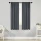 preview thumbnail 72 of 198, Superior Solid Machine Washable Room Darkening Curtains with Back Tabs, Set of 2 26" x 63" - Grey
