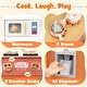 preview thumbnail 5 of 19, Costway Kids Play Kitchen with Microwave Stoves Rotation Knobs Ice - See Details