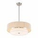 preview thumbnail 20 of 30, GetLedel 20" 4-Light Hand-woven Rope Drum Semi-flush Mount Chandelier