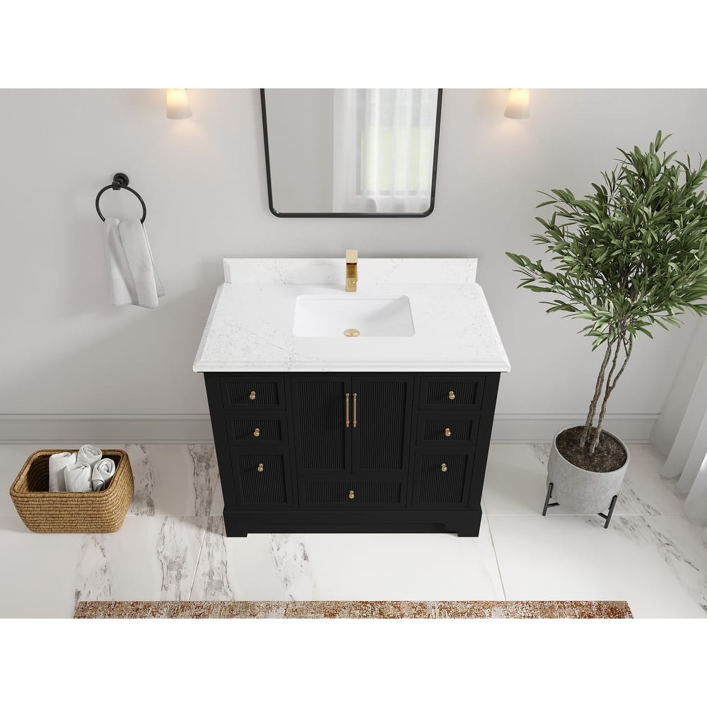 Willow Collections 42 in. W x 22 in. D Alys Single Sink Bathroom Vanity with Countertop