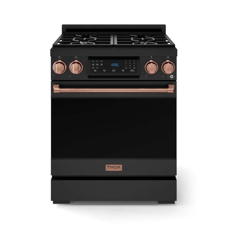 Thor Kitchen RSG30 Gordon Ramsay 4.5 Cu. Ft. Free Standing Gas Range - Matte Black / Rose Gold