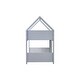 preview thumbnail 24 of 40, House-Style Twin Bunk Bed with Roof & Ladder