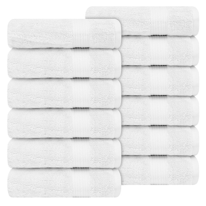 Luxurious Cotton 600GSM Hand Towels 18x28 Inch by Ample Decor