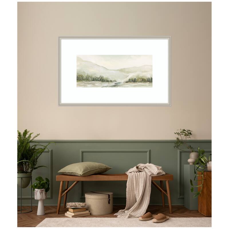 Kate and Laurel AQ Winter Landscape No. 6 by Annie Quigley Framed Wall Art Print