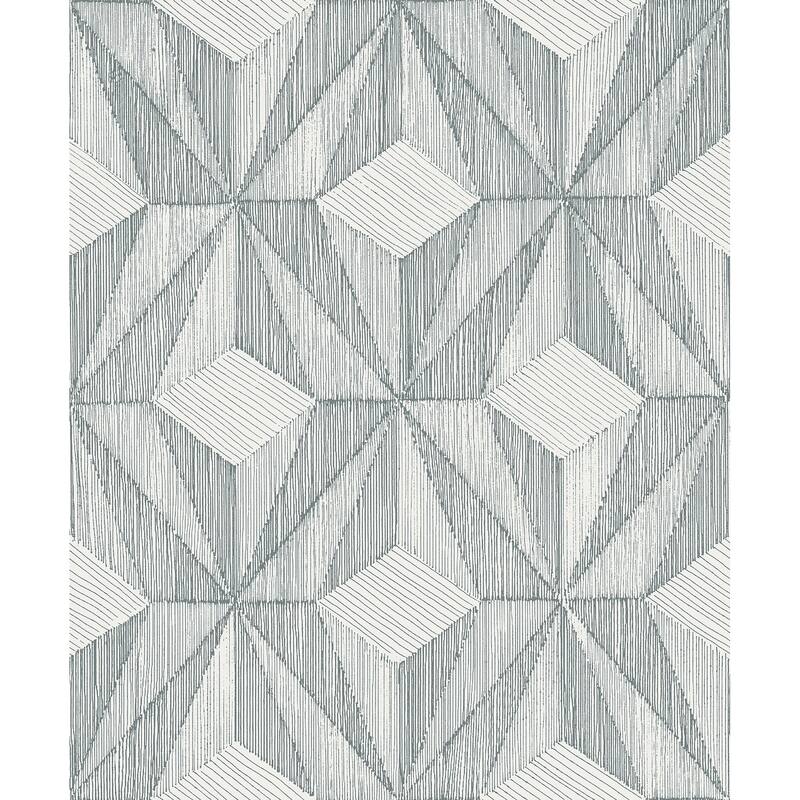 A-Street Prints Paragon Slate Geometric Wallpaper
