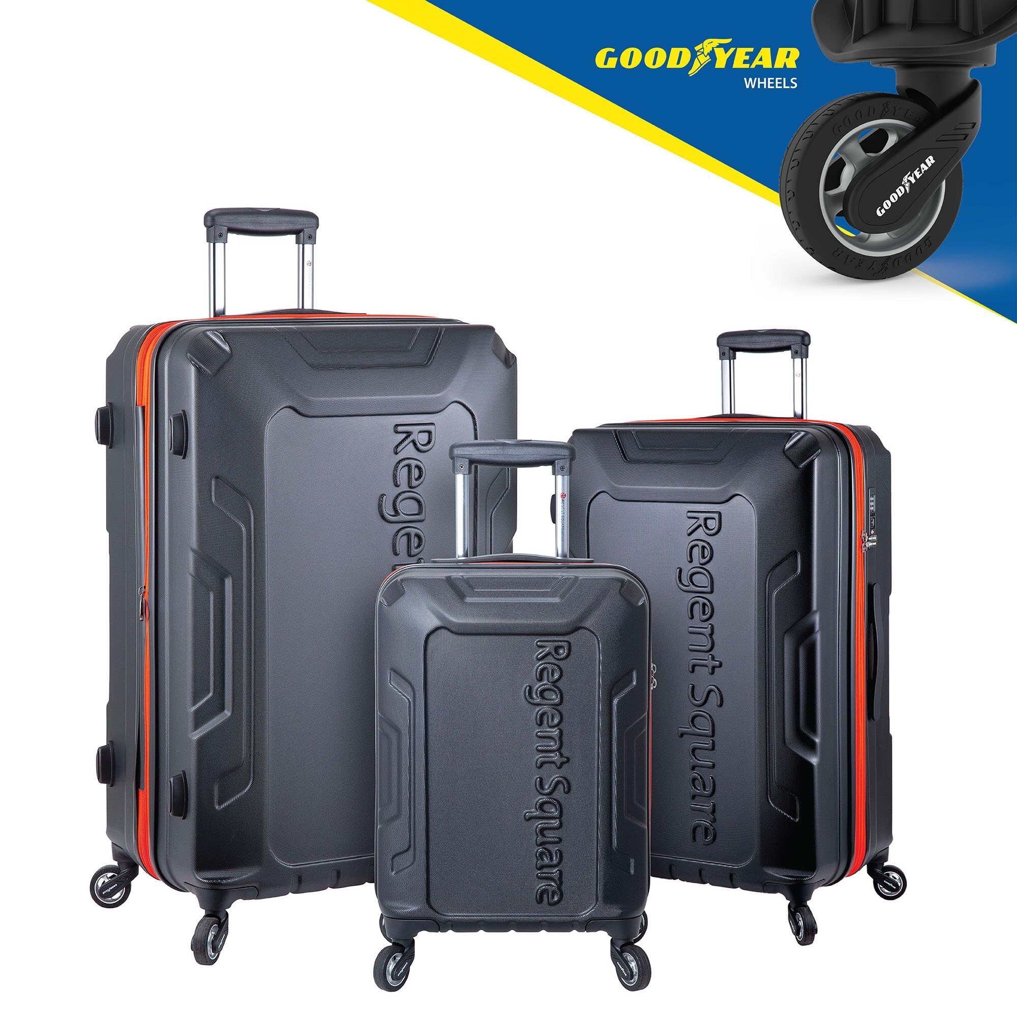 Hard case luggage with lock