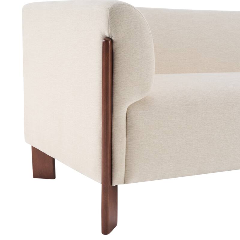 Christopher Knight Home Aurelian Birch Upholstered Tuxedo Sofa with Solid Wood Legs