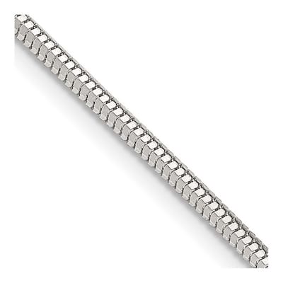 Curata 925 Sterling Silver 1.95mm Diamond Cut Snake Chain Necklace