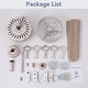 preview thumbnail 17 of 59, 52 or 62 or 72 Inches Crystal Ceiling Fan Fandelier with Lights,For Bedroom Kitchen Patio Remote Control