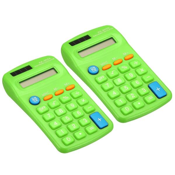 2Pcs Small Pocket Calculator 8 Digit Display Office Handheld