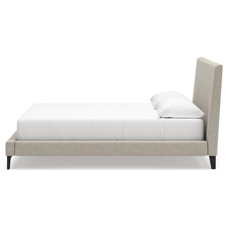 Signature Design by Ashley Cielden Gray California King Upholstered Bed with Roll Slats