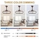 preview thumbnail 92 of 118, 20"/24"/72" Oaks Aura Cotti Low Profile Dimmable Smart Ceiling Fan with Lights 6-Speed Flush Mount Modern Remote