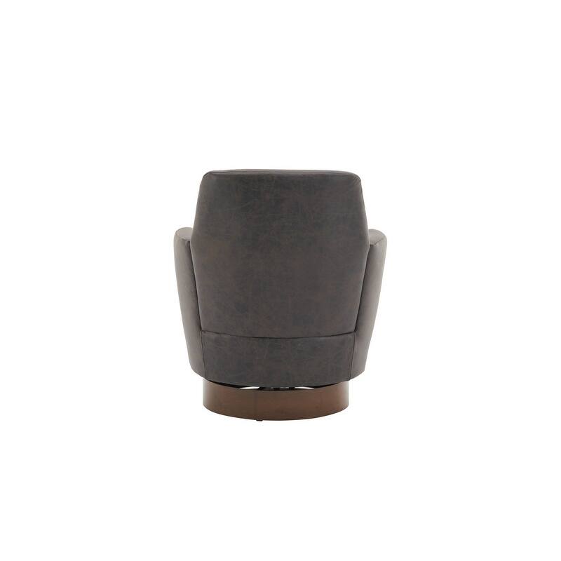 Sofa and Comfortable Swivel Barrel Chair with Gold Stainless Steel Base 