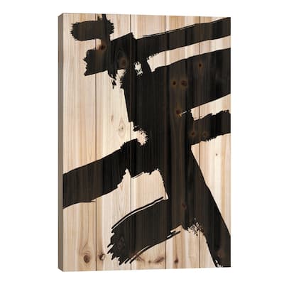 Abstract Sketch VII Print On Wood by Laura Mae Dooris - Multi-Color