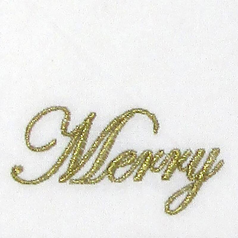 Holiday Sentiments Napkins, Set of 4 - 17"x17"