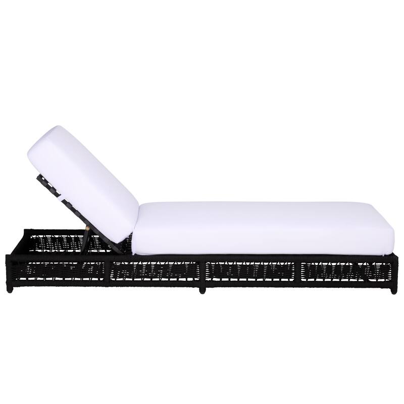 SAFAVIEH Outdoor Living Callan Lounger - 75"W x 26"D x 13"H