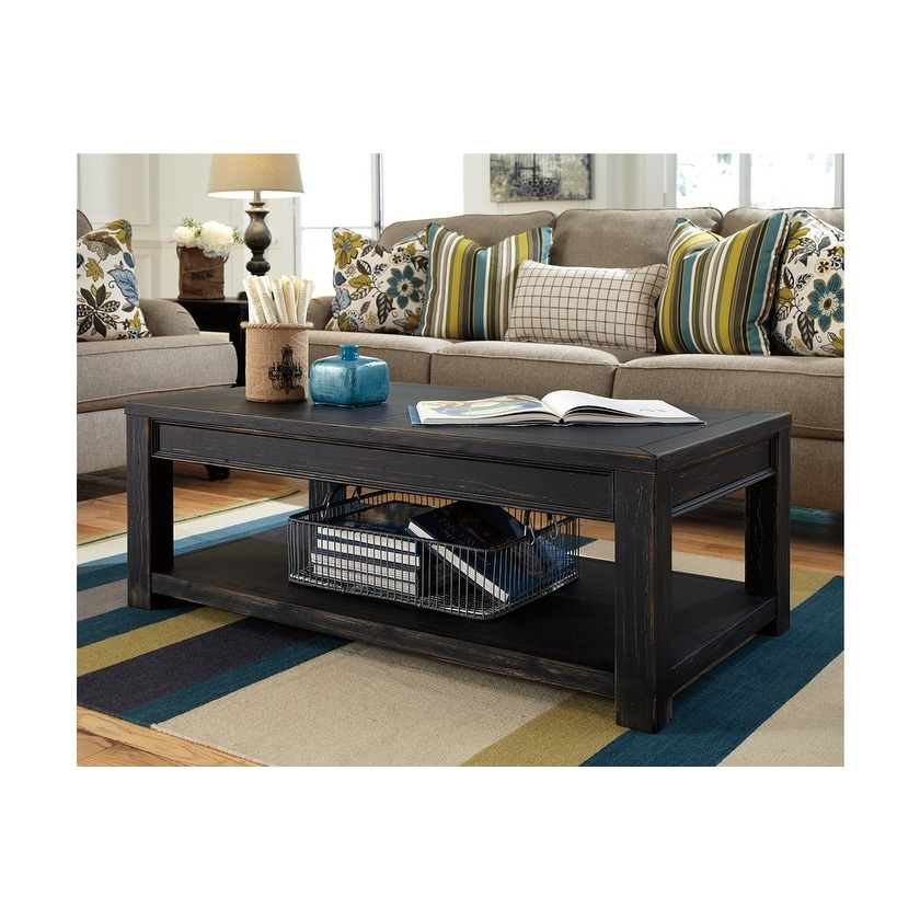 Shop Ashley Furniture T732 1 Hand Finished Gavelston Black
