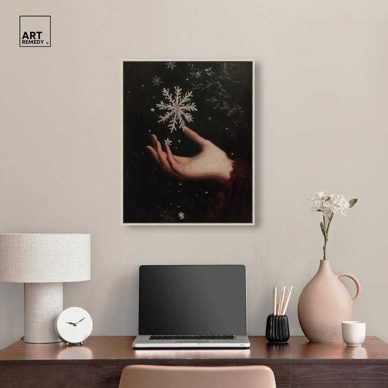 Holding Winter Canvas by Art Remedy