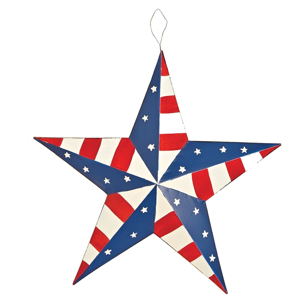 16" Tin Americana Star, Set of 3 - 16