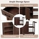 preview thumbnail 23 of 53, Outdoor Kitchen Island with Stainless Steel Top & Storage, Lockable Wheels