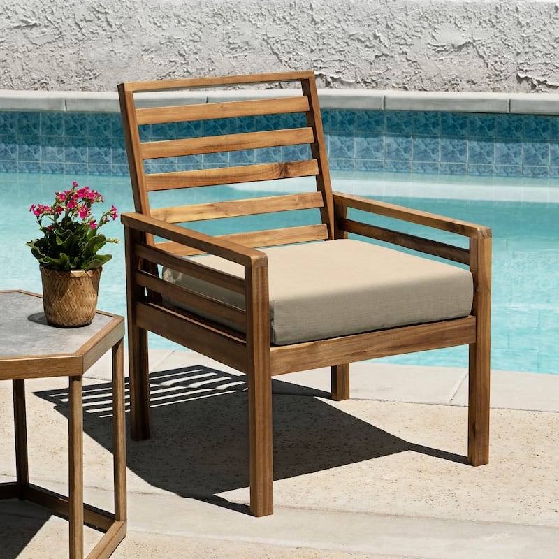 Outdoor Premium Dining Seat Cushion (2-Pack) - 20" wide x 20" deep x 4" thick