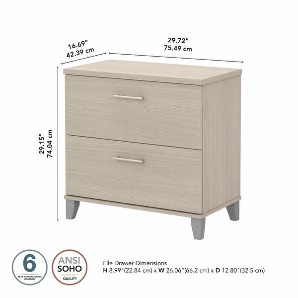 dimension image slide 0 of 2, Lateral File Cabinet - 29.72"L x 16.69"W x 29.15"H - 29.72"L x 16.69"W x 29.15"H - 29.72"L x 16.69"W x 29.15"H