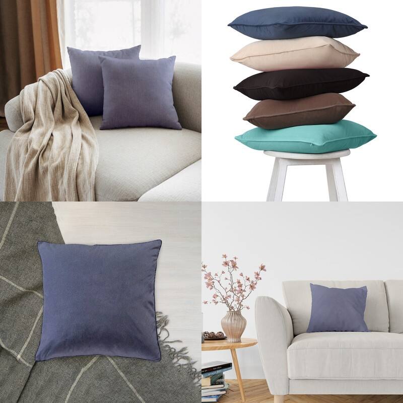 A1HC Pack of 2 Velvet Throw Pillow Insert, Hypoallergenic Down Alternative Fill