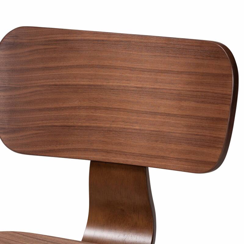 Billie Wood 5-Piece Dining Set - Bentwood Frame Table with Matching Chairs, Mid-Century Style Set for Dining Room