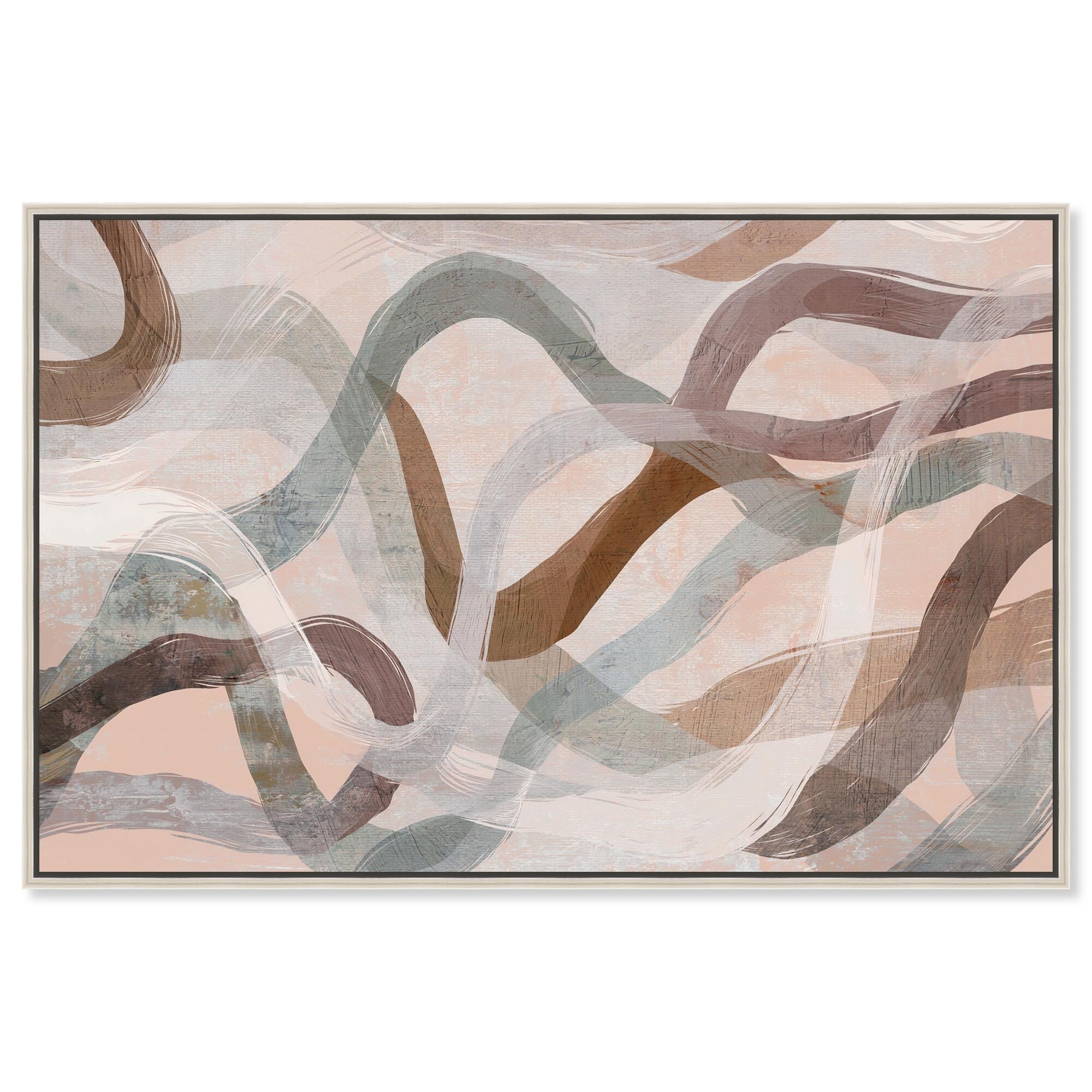 Desert Trails Living Room Art Framed Canvas Print by Art Remedy