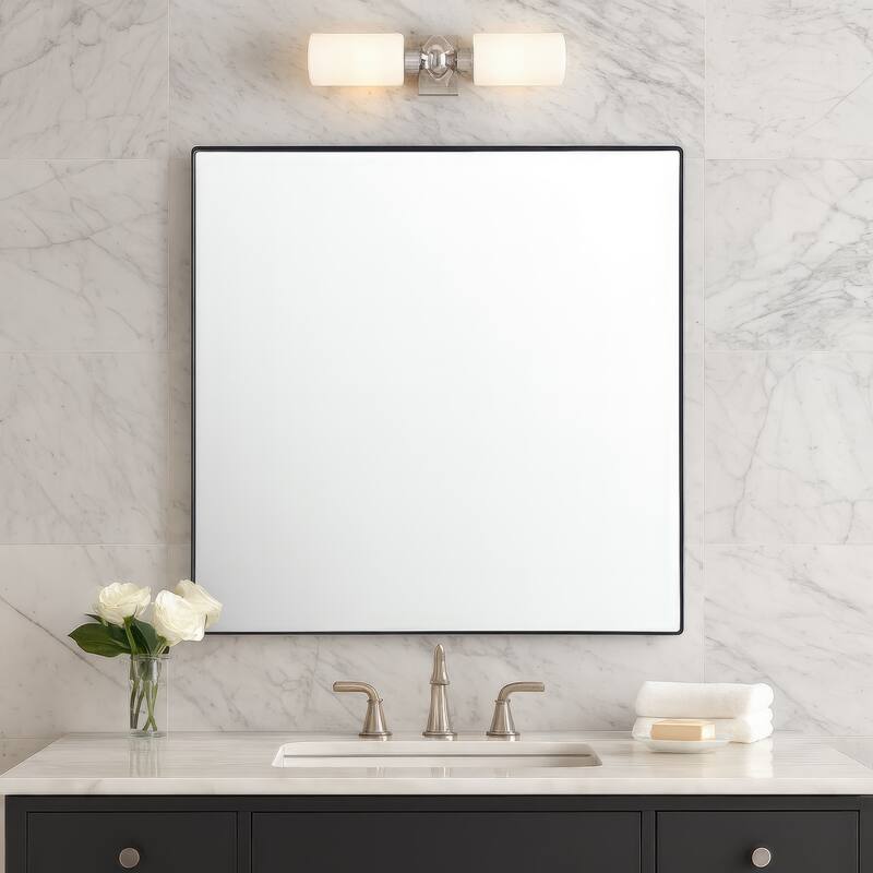 Varaluz Kye Rounded Square Wall Mirror - 30"W x 30"H