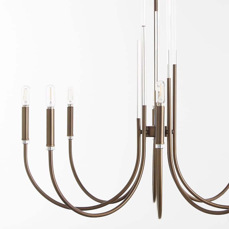 Quorum International 6223-8 Summit 8 Light 32" Wide Empire Chandelier