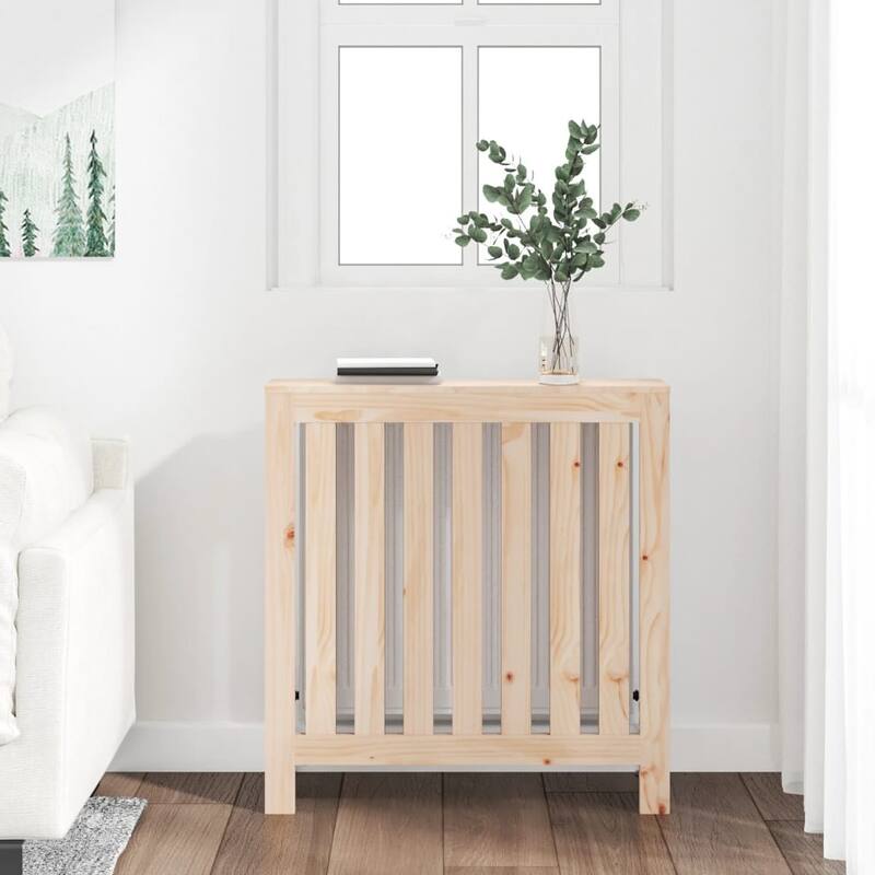 vidaXL Radiator Cover 31.3/42.7"x7.5"x33.1" Solid Wood Pine