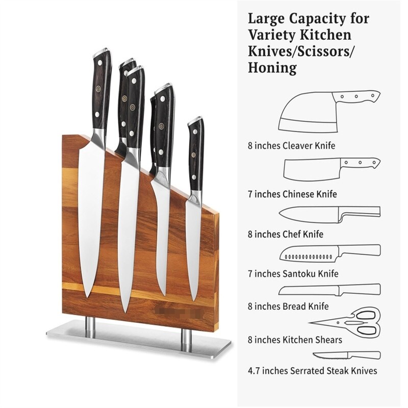 Knife Block Without Knives - Wood - 10