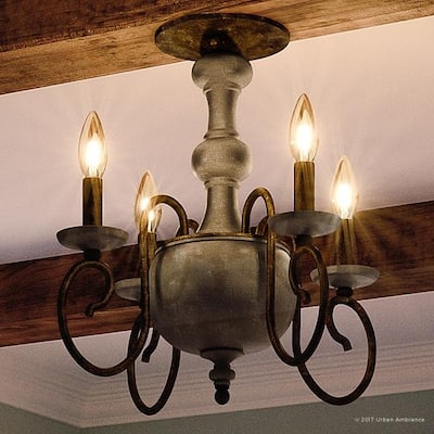 Antiqued Wood 4 To 6 Ceiling Lights Shop Our Best Lighting
