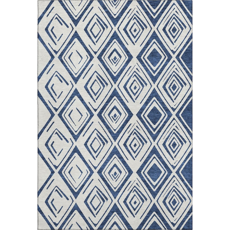 Premium Washable Super Soft Modern Diamond Mayfield Rug