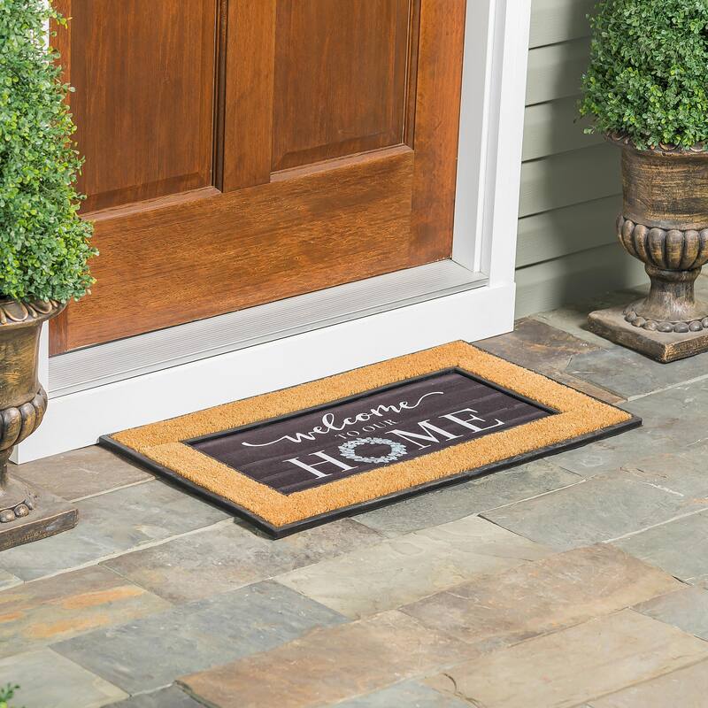 22 in. x 10 in. Eucalyptus Welcome Sassafras Switch Mat
