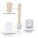 preview thumbnail 4 of 3, 0.6" Width Small Paint Brush Nylon Bristle with Wood Handle Tool 10Pcs - White