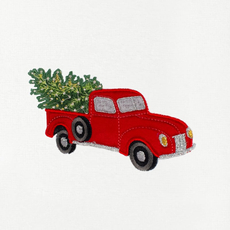 Authentic Hotel and Spa Christmas Truck 2 PC Hand Towel Set
