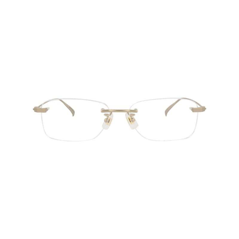 Dunhill Square-Frame Titanium Optical Frames - Gold Gold Transparent - Gold