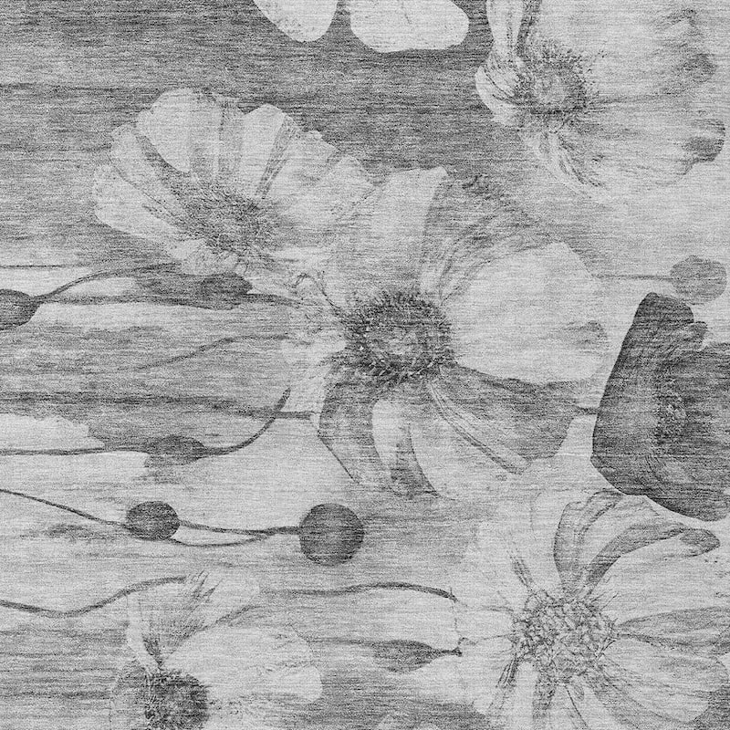 HomeRoots Floral Transitional Rectangle Outdoor Rug