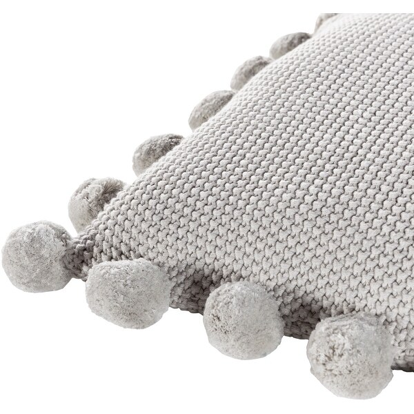 Artistic Weavers Pam Knitted Pom Pom 20-inch Throw Pillow - Bed